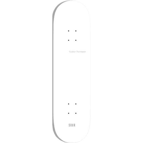 Sour Tonnesen The White Board Deck 8.25 - Assembled AS Complete Skateboard