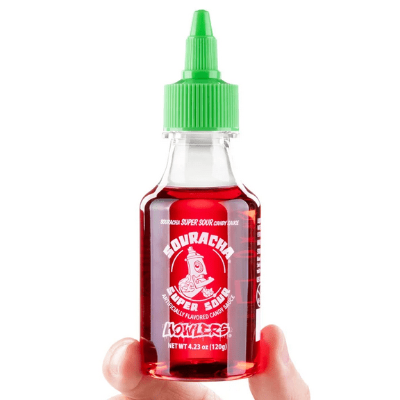 Souracha Liquid Sour Candy- A sour candy condiment.