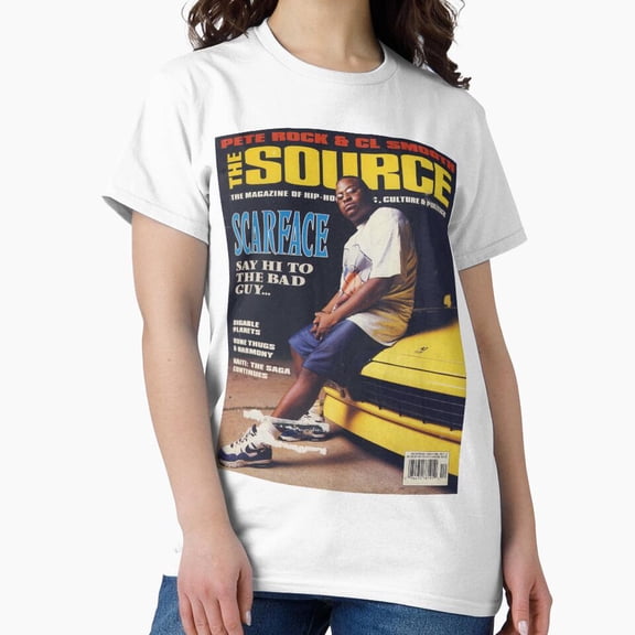 Source 90s Scarface Houston Geto Boys Gangsta Rap Magazine Layout T-Shirt