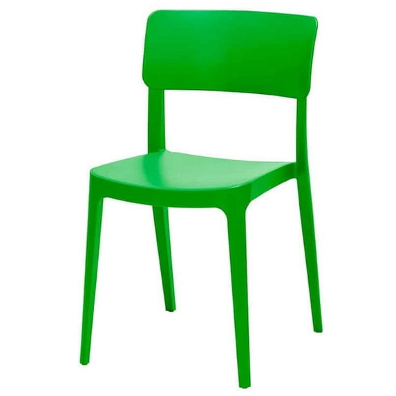 Source Furniture Albany Resin Patio Dining Side Chair in Green
