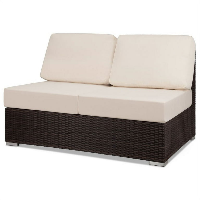 Armless 2024 outdoor loveseat