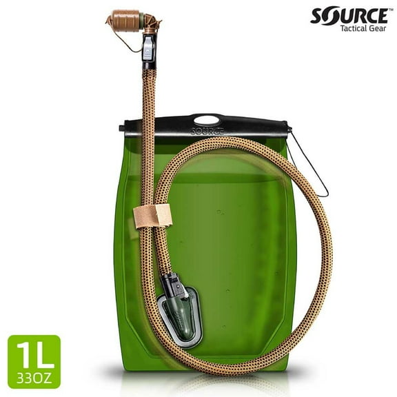 SOURCE Kangaroo Compact 1 Quart Hydration Bladder - Weave, Black -