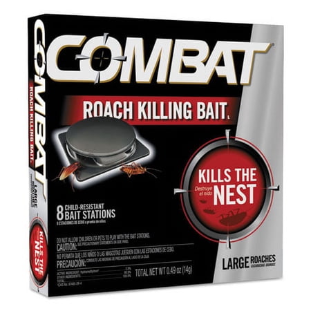 Source Kill Large Roach Killing System, Child-Resistant Disc, 8/box | Bundle of 10 Boxes