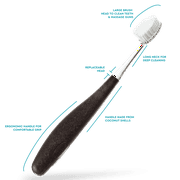 RADIUS Source Medium Cocoshell Handle Toothbrush