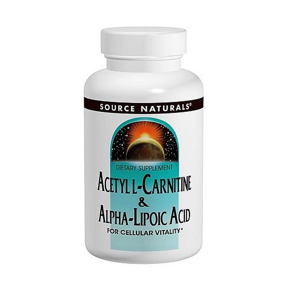 Source Naturals Acetyl LCarnitine & Alpha Lipoic Acid 650 mg, 120