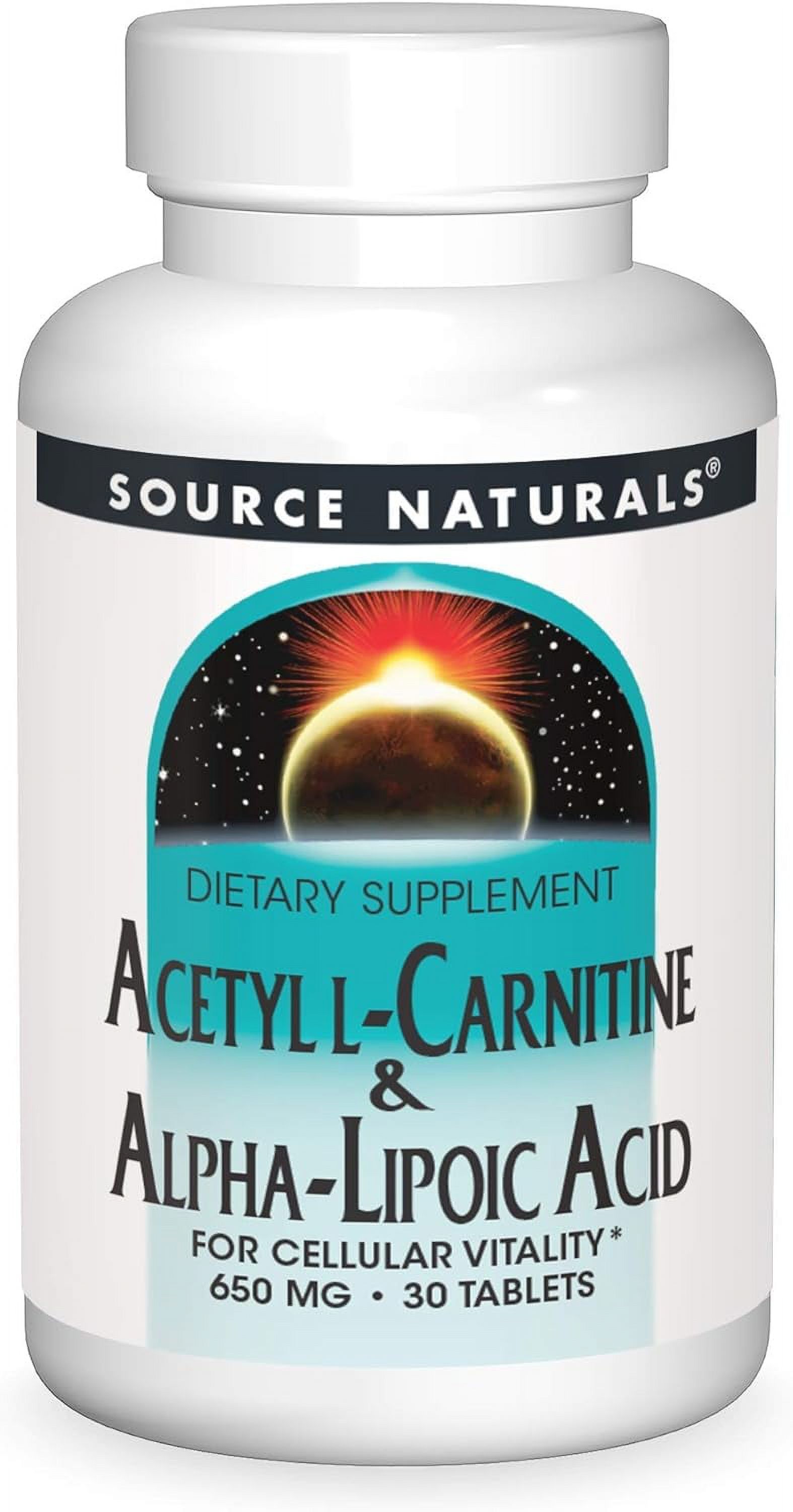 Source Naturals Acetyl LCarnitine & AlphaLipoic Acid, for Cellular