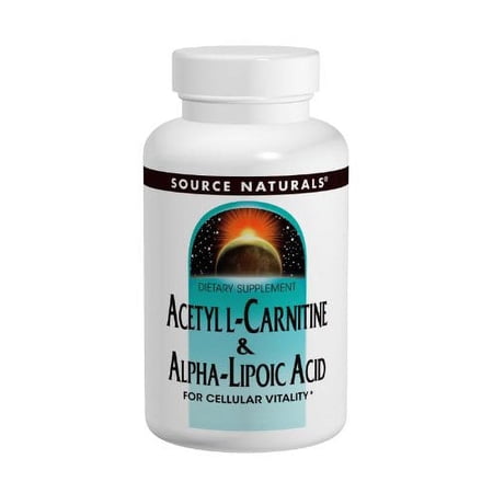 Source Naturals Acetyl L-Carnitine and Alpha Lipoic Acid Tablets, 10 Count