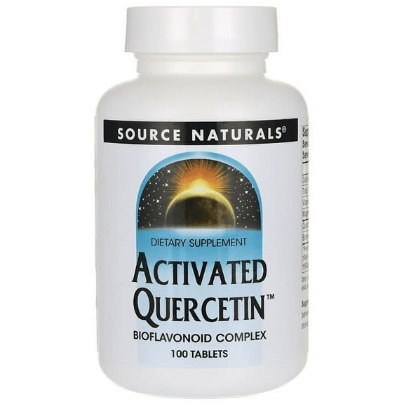 Source Naturals Activated Quercetin Bioflavonoid Complex for Seasonal and Immune Support, 100 Tablets