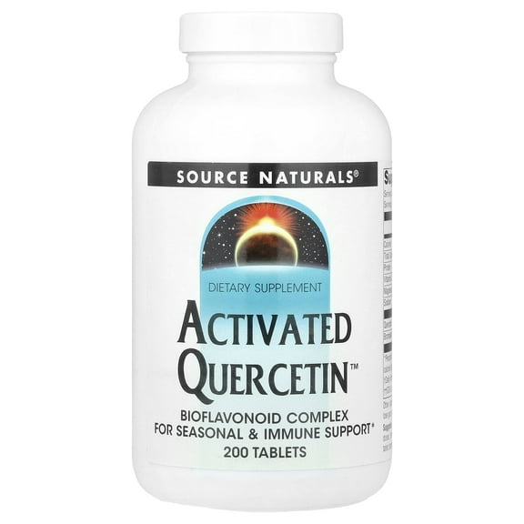 Source Naturals Activated Quercetin, Bioflavonoid Complex For Seasonal & Immune Support*- 200 Tablets