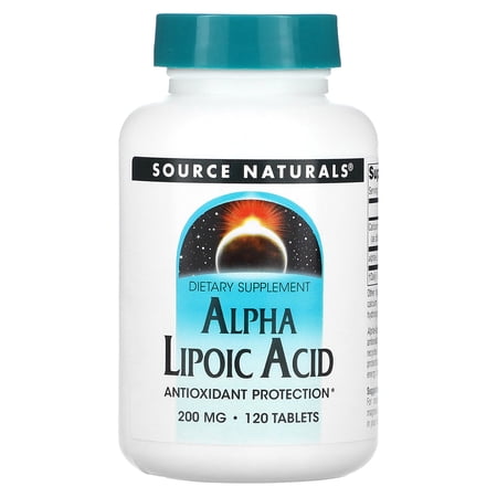 Source Naturals Alpha Lipoic Acid 200 mg - 120 Tablet