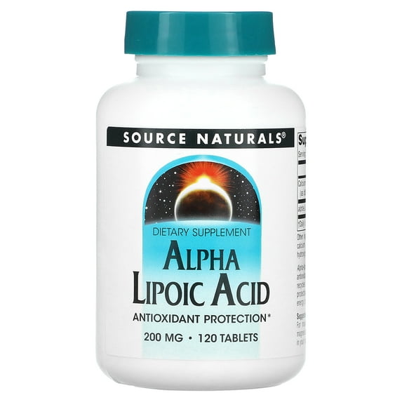 Source Naturals Alpha Lipoic Acid 200 mg - 120 Tablet