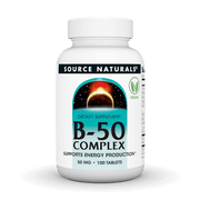 Source Naturals B-50 Complex - Supports Energy Production* - 50 mg - 100 Tablets