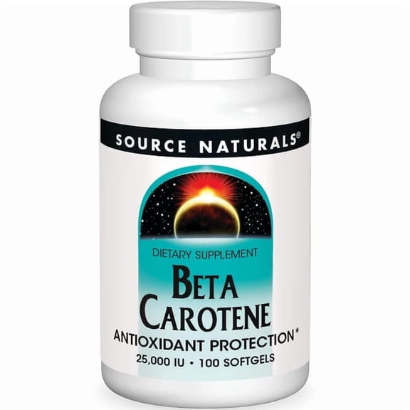 Source Naturals Beta Carotene 25,000 Iu 100 Sgels