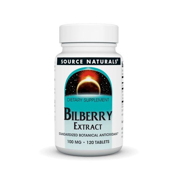 Source Naturals Bilberry Extract 100 mg 120 Tablets