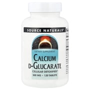 Source Naturals Calcium D-Glucarate - Cellular Detoxifier* - 500mg, 120 tablet