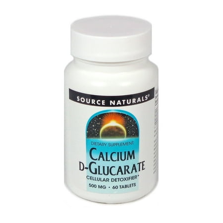 Source Naturals Calcium D-Glucarate 500 Mg Cellular Detoxifier Tablets - 60 Ea