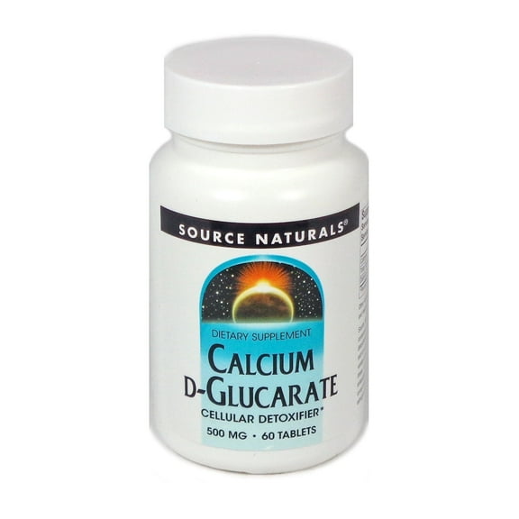 Source Naturals Calcium D-Glucarate 500 Mg Cellular Detoxifier Tablets - 60 Ea