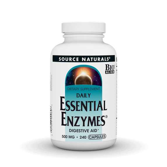 Source Naturals Essential Enzymes Digestive Aid* - 500mg - 240 Capsules
