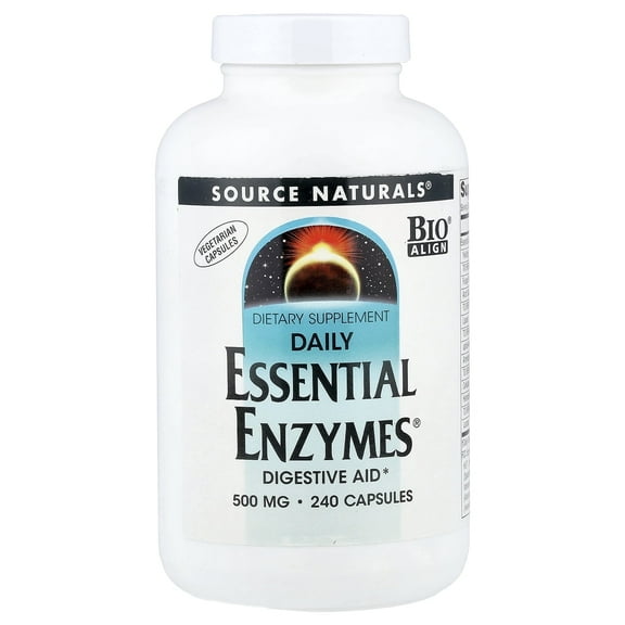 Source Naturals Daily Essential Enzymes 500 mg. 240 Capsules