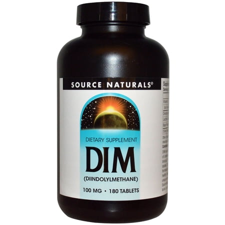 Source Naturals DIM (Diindolylmethane) 100mg, 180 tabs