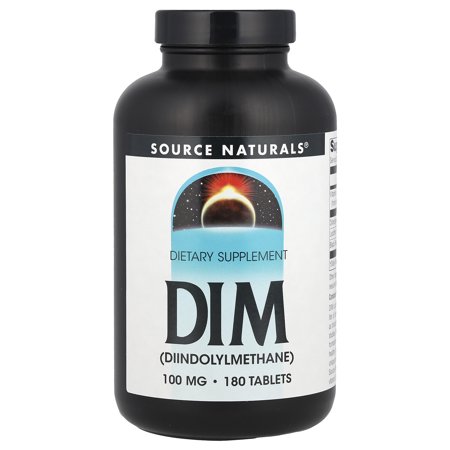 Source Naturals DIM (Diindolylmethane) 100mg, 180 tabs