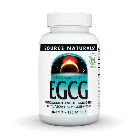 Source Naturals EGCG, Antioxidant and Thermogenic Activator From Green Tea*, 350 mg - 120 Tablets