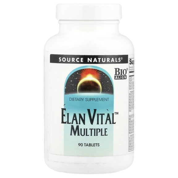 Source Naturals Elan Vital Multiple for Multiple Body System Support 90 Tablets