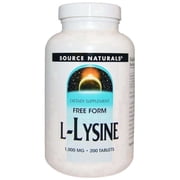 L-Lysine 1000mg By Source Naturals - 200 Tablet
