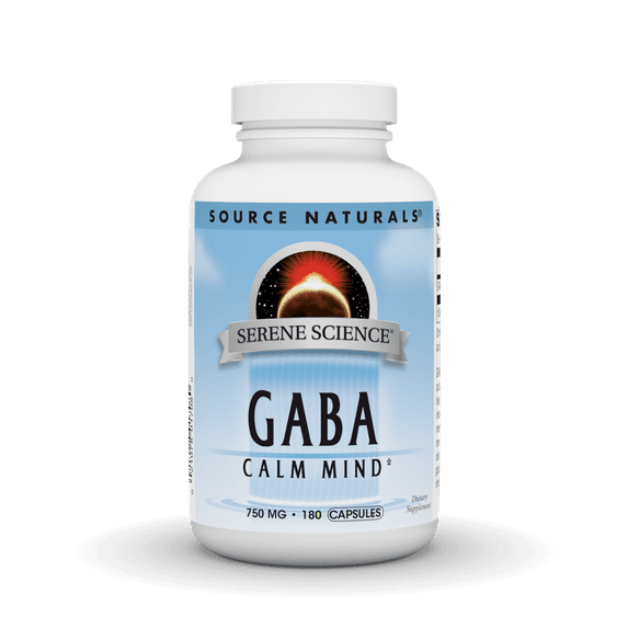 Source Naturals Serene Science GABA for a Calm Mind 750 mg - 180 Capsules