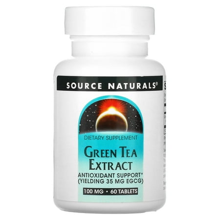 Source Naturals Green Tea Extract, 100 mg, 60 Tablets