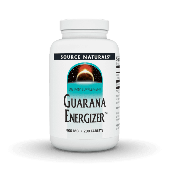 Source Naturals Guarana Energizer 900 mg 200 Tablet Dietary Supplement