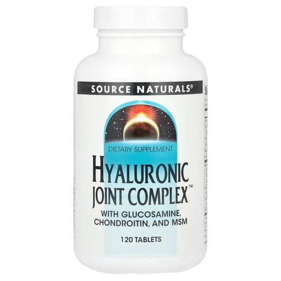 Source Naturals Hyaluronic Joint Complex With Glucosamine, Chondroitin & MSM Extra Strength - 120 Tablets