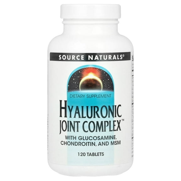 Source Naturals Hyaluronic Joint Complex With Glucosamine, Chondroitin & MSM Extra Strength - 120 Tablets