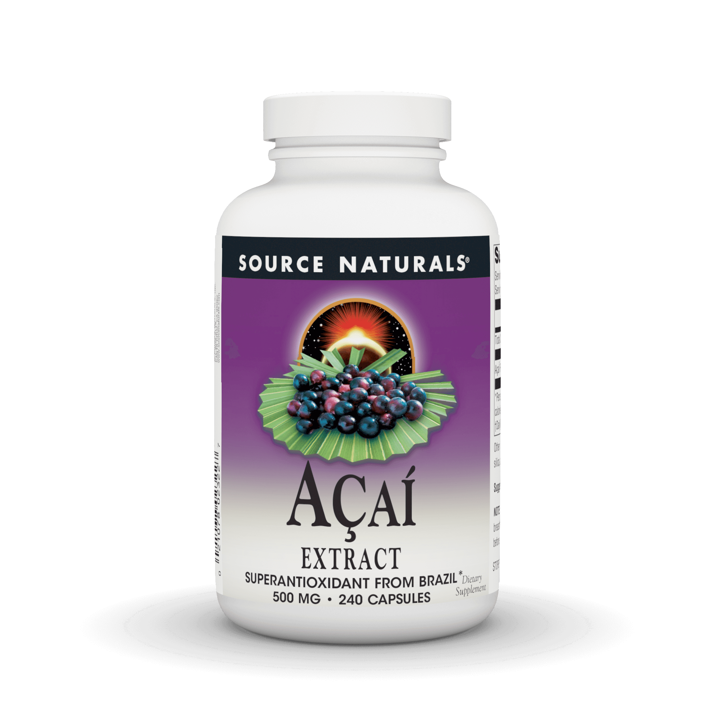 Source Naturals, Inc. Acai Extract 500mg 240 Capsule