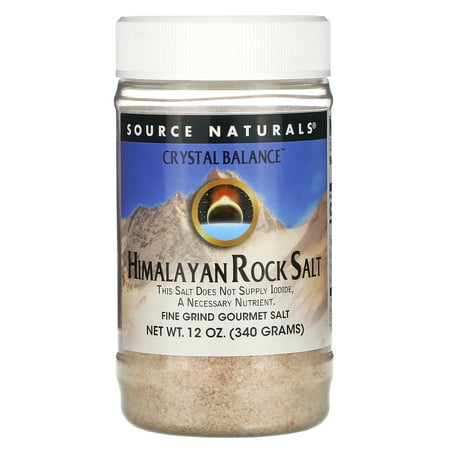 Source Naturals Crystal Balance Himalayan Rock Salt Fine Grind Refill - 12 Ounces