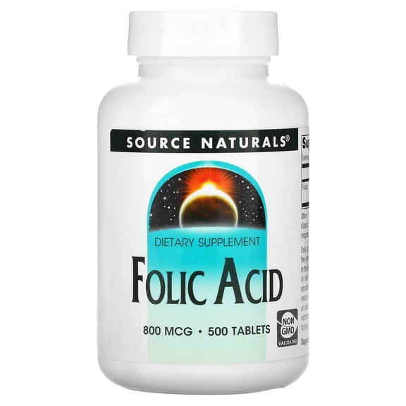 Source Naturals Source Naturals  Folic Acid, 500 ea