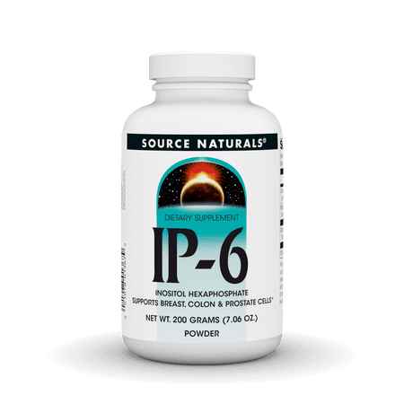 Source Naturals IP-6 Inositol Hexaphosphate, Supports Breast, Colon and Prostate Cells, 200g Powder