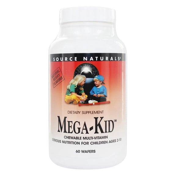 Source Naturals, Inc. MegaKid Children's Chewable Wafer 60 Chewable