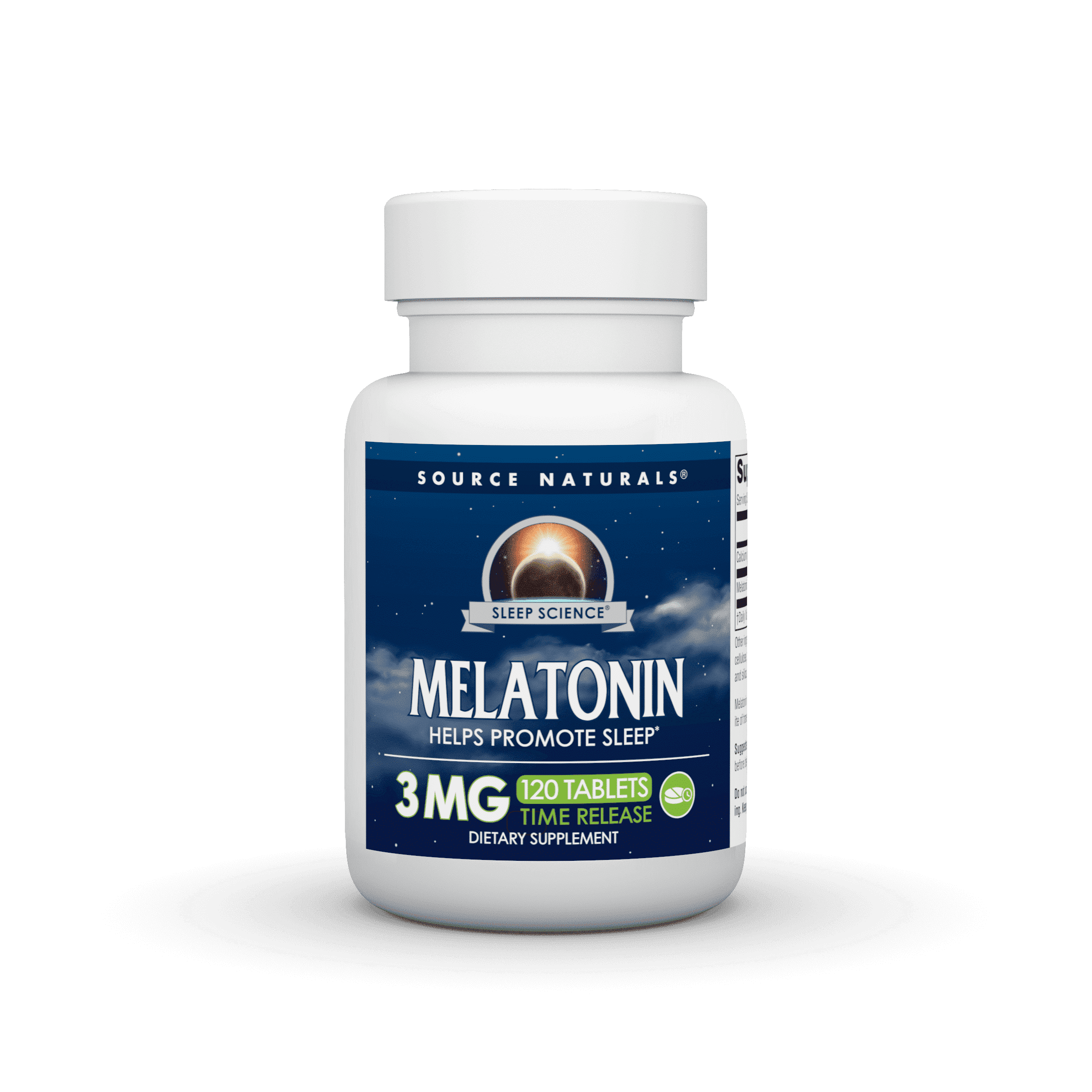 Source Naturals Melatonin Timed Release 3mg, 120 Tablets - Walmart.com