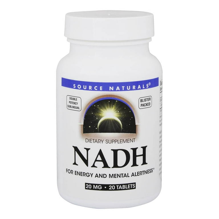 Source Naturals, Inc. NADH 20mg Co-E1 Sublingual 20 Lozenge