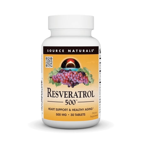 Source Naturals Resveratrol 500 500 mg 30 Tablet