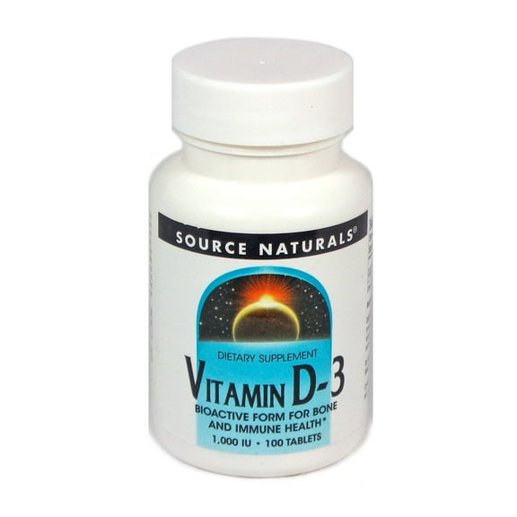 Source Naturals Vitamin D-3 1000 IU - 100 Tablet