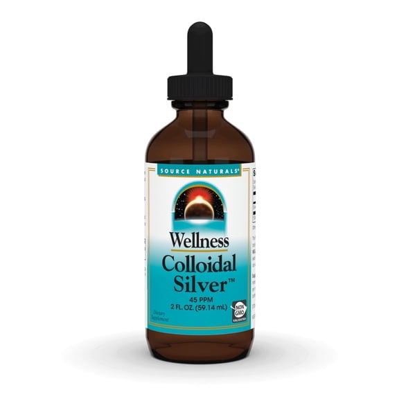 Source Naturals, Inc. Wellness Colloidal Silver 45 PPM Liquid 2 fl oz Liquid