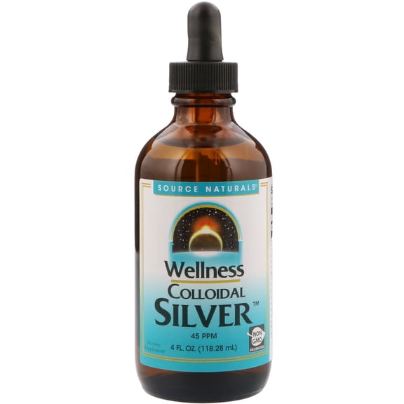 Source Naturals, Inc. Wellness Colloidal Silver 45 PPM Liquid 4 fl oz Liquid