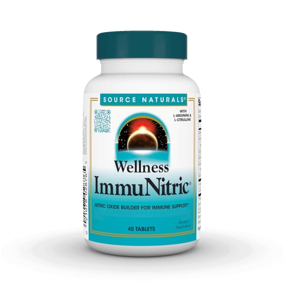 Source Naturals Wellness ImmuNitric Nitric Oxide Builder for Immune System Support* 45 Tablets
