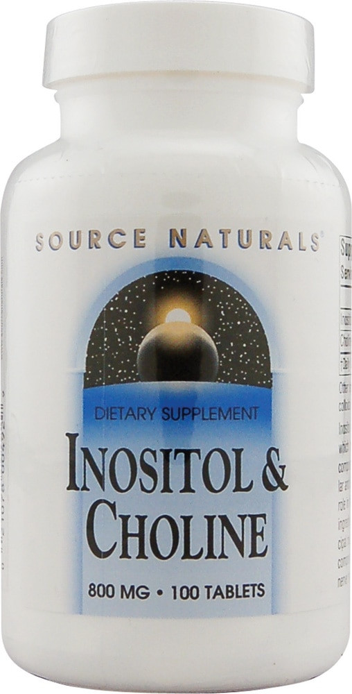 Source Naturals Inositol and Choline 800 mg 100 Tablets