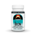 thumbnail image 1 of Source Naturals Iron, Amino Acid Chelate Supports Enegry Production* 25 mg - 100 Tab;ets, 1 of 6