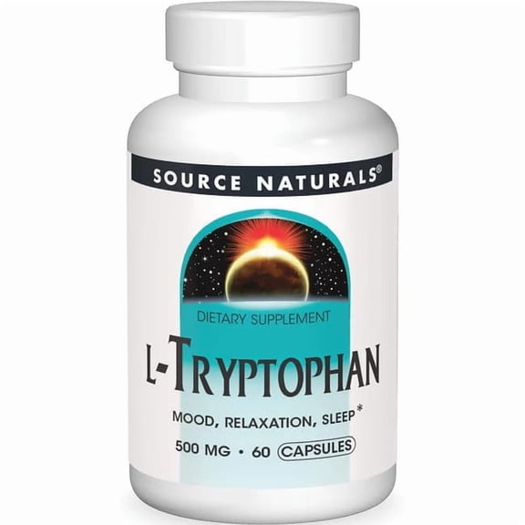 Source Naturals L-Tryptophan 500 mg 60 Capsules