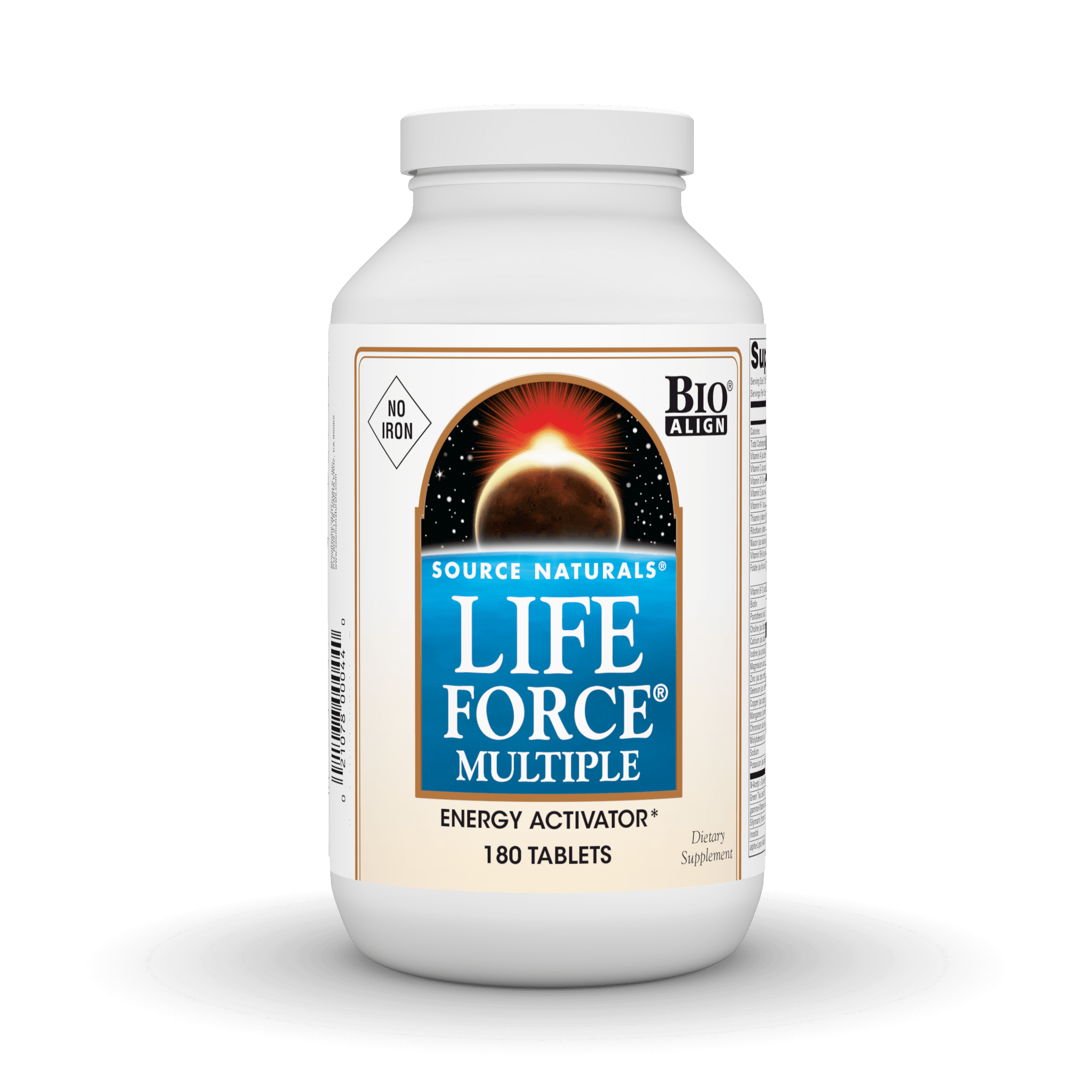 Source Naturals Life Force Multiple, Enegry Activator No Iron*- 180 Tablets