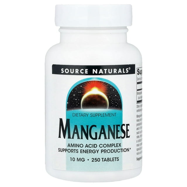 Source Naturals Source Naturals  Manganese, 250 ea